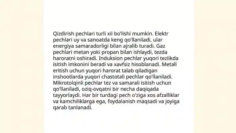 Qarshilik qizdirish pechlari va qurilmalari 3
