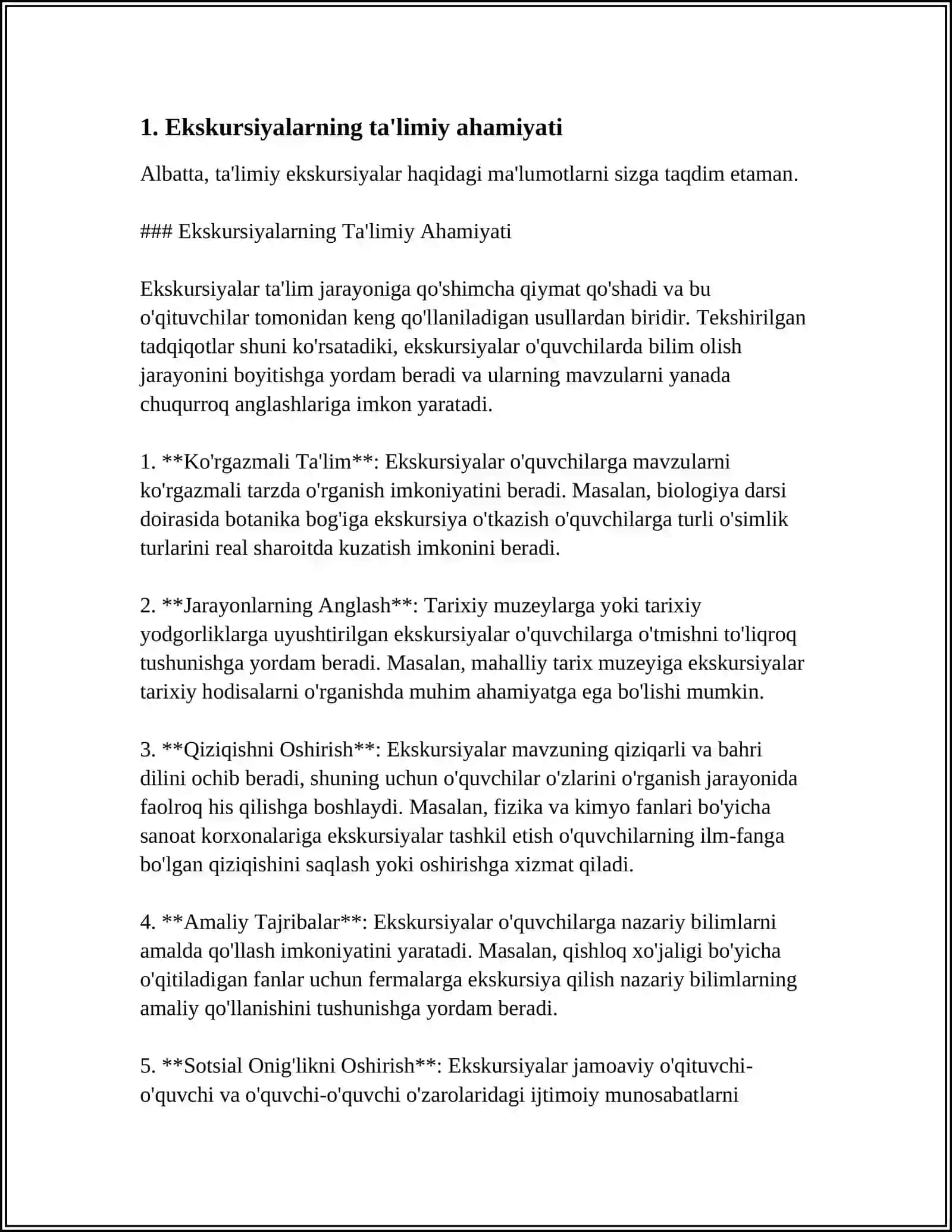 ALOHIDA YORDAMGA MUHTOJ BOLALAR MAKTAB TA'LIMIDA EKSKURSIYALARNING AHAMIYATI 3