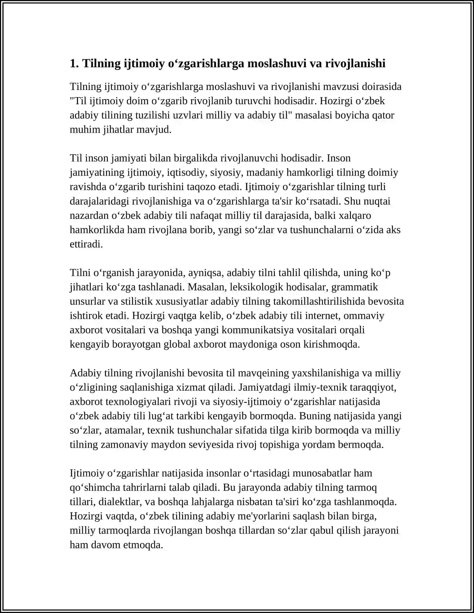 Til Ijtimoiy Doim O'zgarib Rivojlanib Turuvchi Hodisadir 3