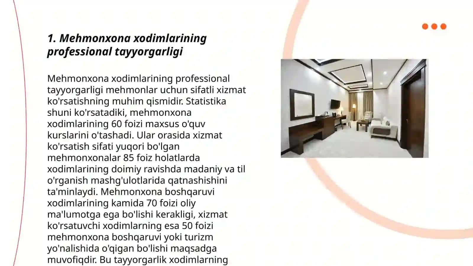 Mehmonxonada Yuqori sifatli xizmat koʻrsatish kaliti 3