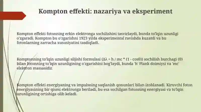 Kompton effekti.optik pirometriya 3