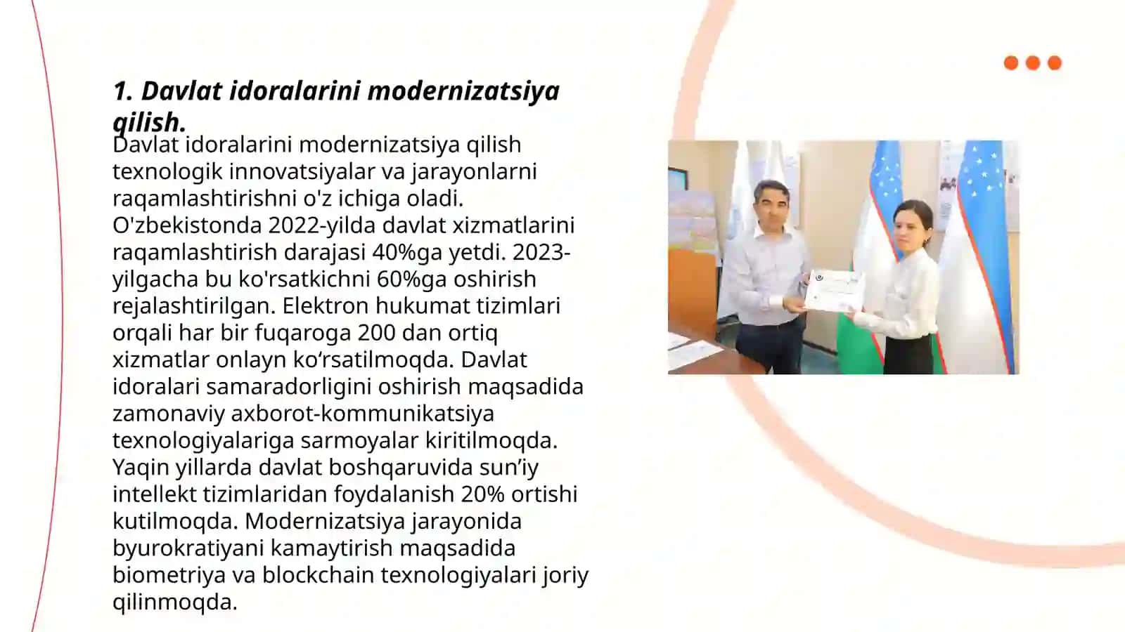 Mustaqillik yillarida davlat boshqaruvi tizimida amalga oshirilgan islohotlar 3