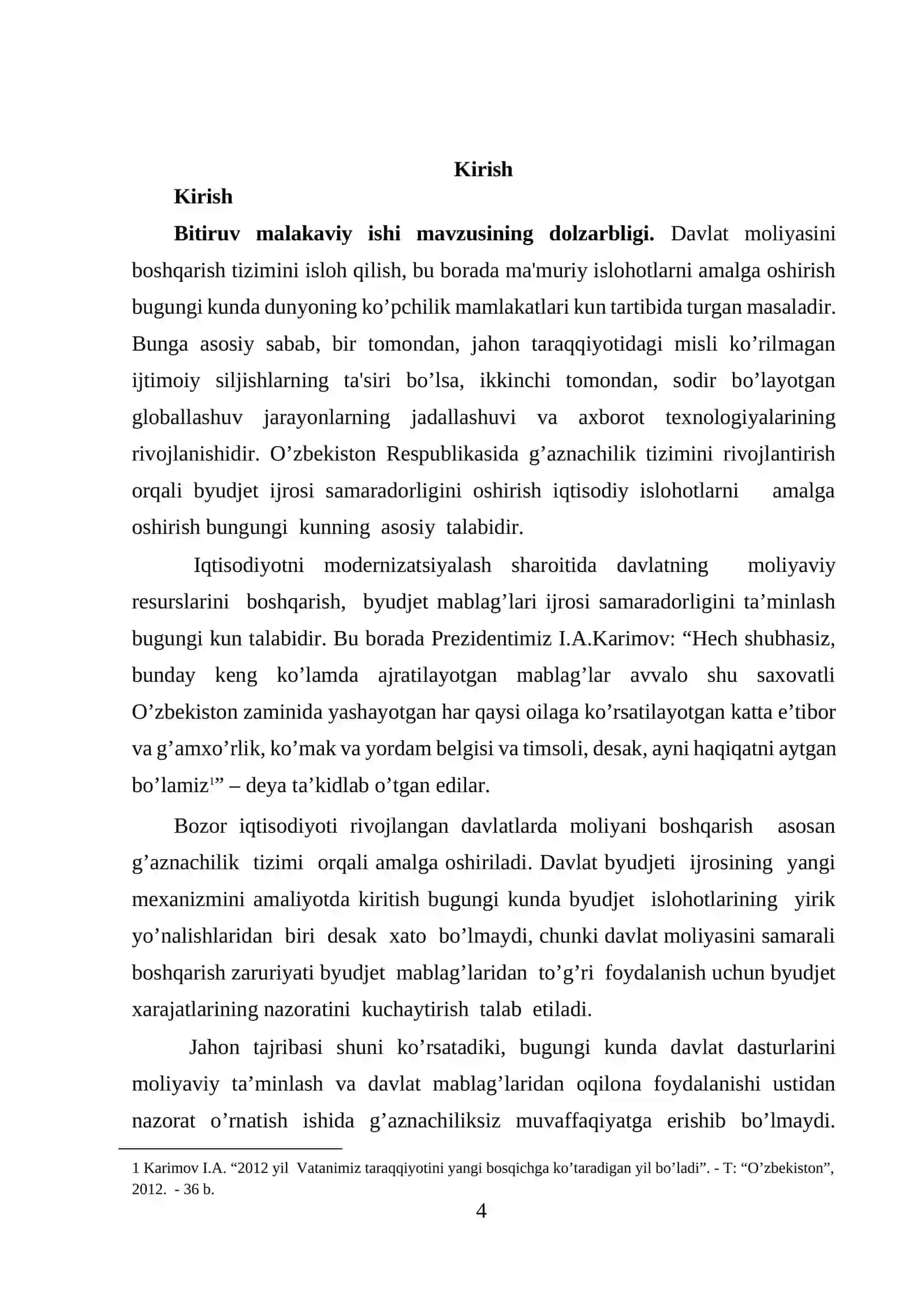 Davlat byudjetining g’azna ijrosi tizimini mustaxkamlashda mahalliy byudjetlar nazoratini tashkil etishdagi axamiyati 3