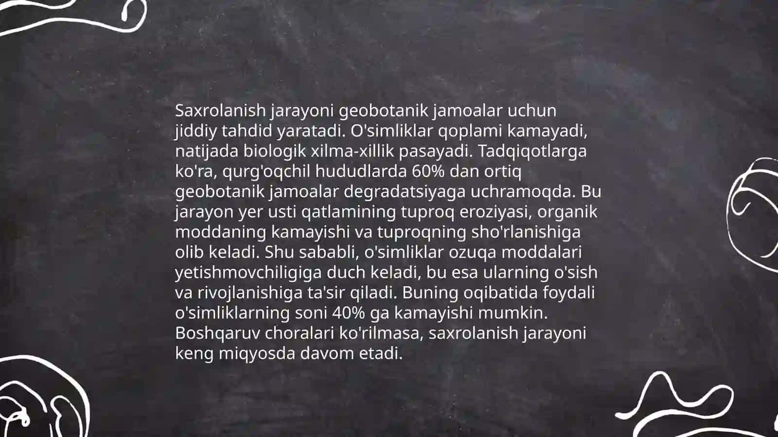 Saxrolanishning Òzbekiston òsimliklar jamoasiga ta'siri 3