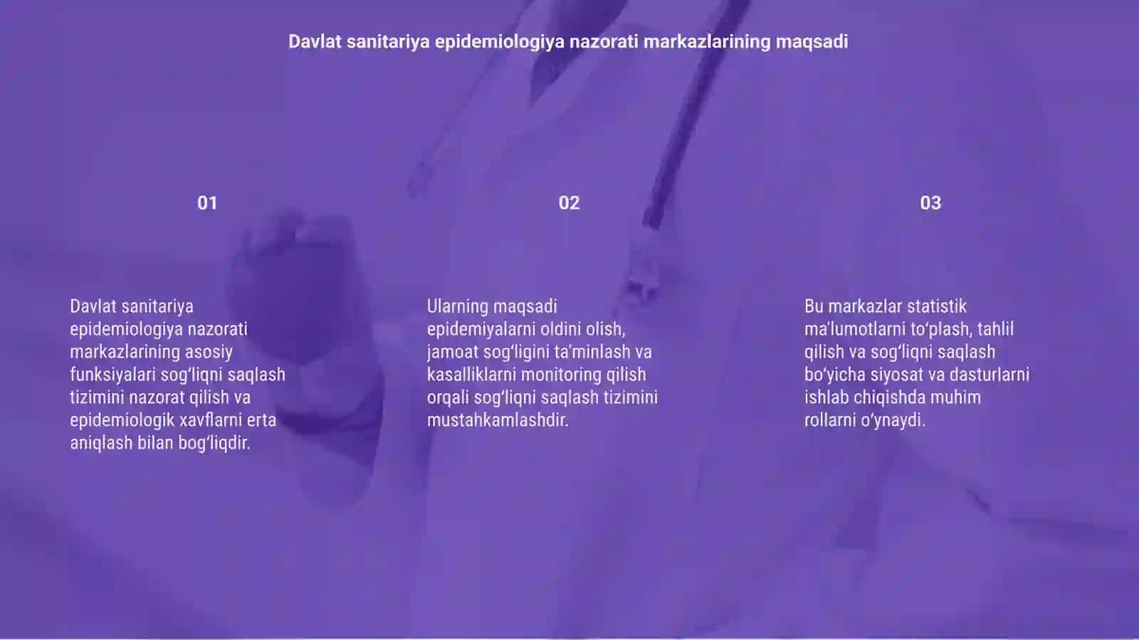 Davlat sanitariya epidemiologiya nazorati markazlarining asosiy funksiyalari 3