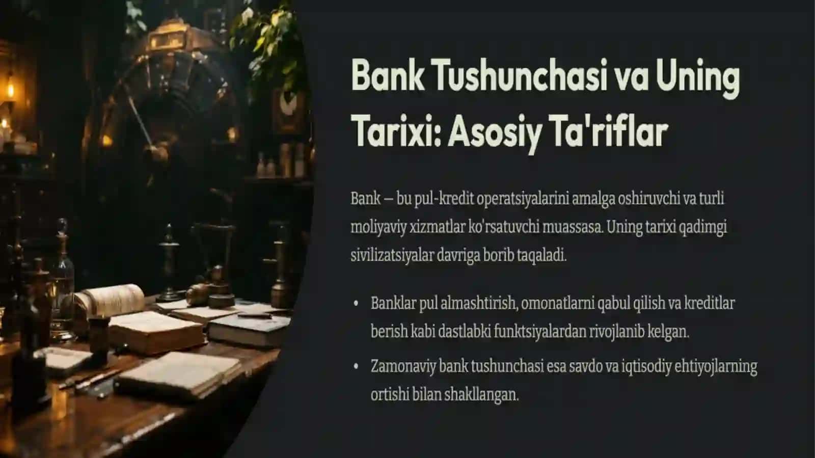 Banklarning Kelib Chiqishi: Bank Tizimi va Moliya-kredit Institutlari 3