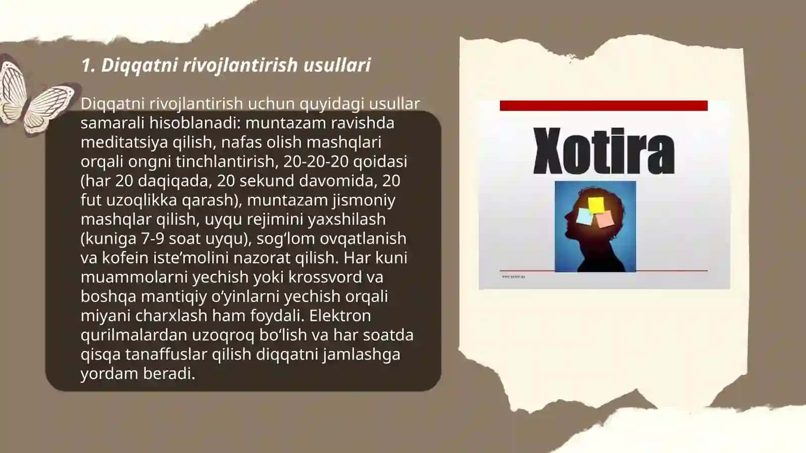 Diqqat va xotira psixokorreksiyasi 3