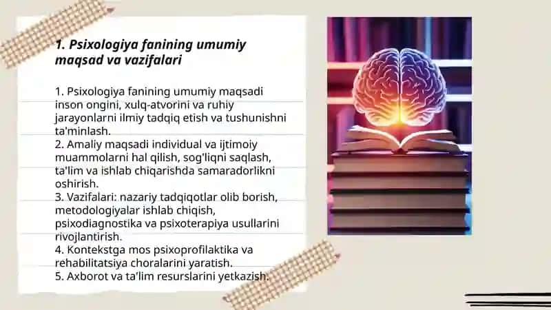 Psixologiya fanining maqsad va vazifalari 3
