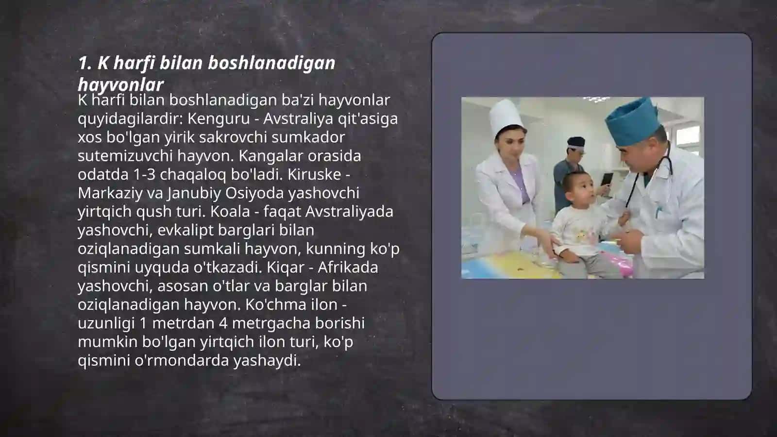 Bolalar uchun K harfini oson oʻrganish 3