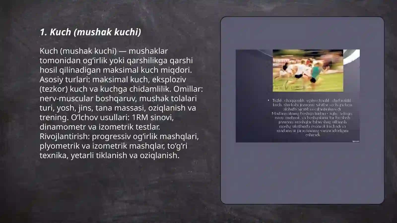 Jismoniy Sifatlar 3