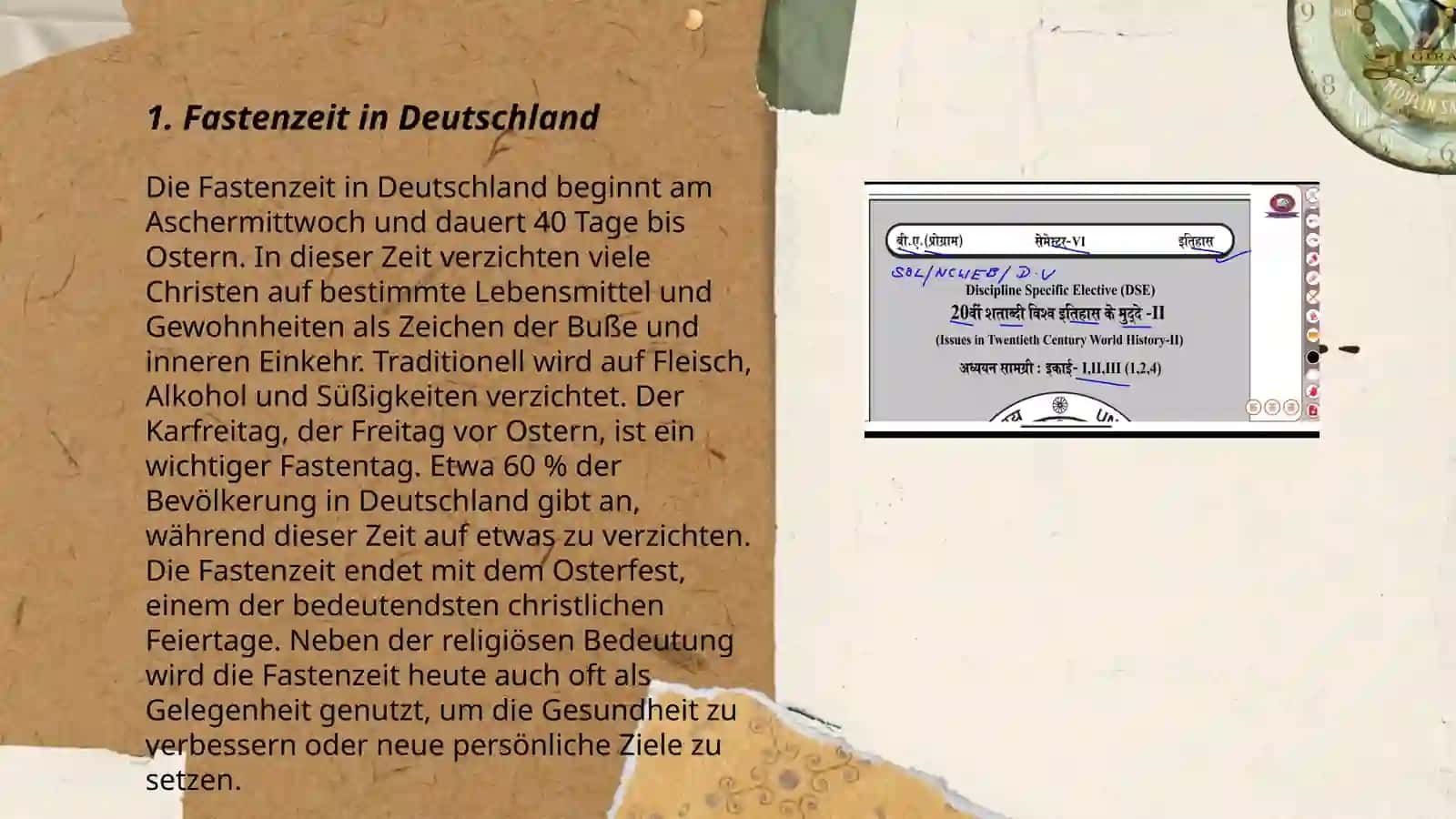 Faste in Deutschland 3