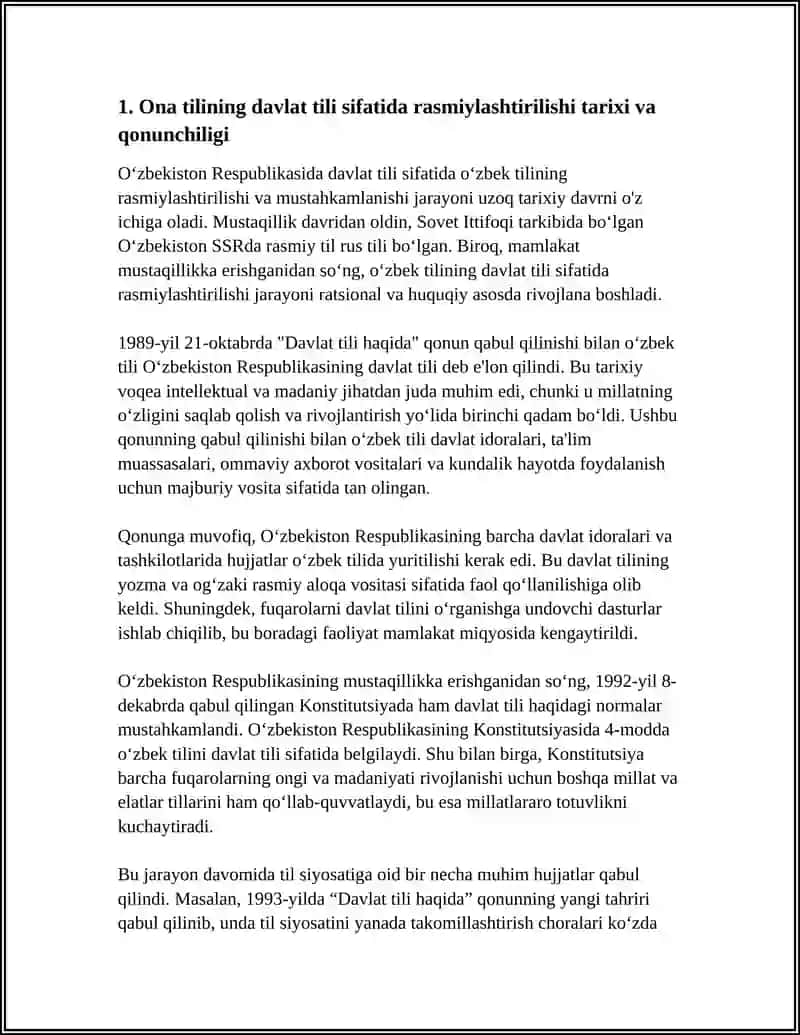 Ona tilining davlat tili sifatida mustahkamlanishi jarayoni 3