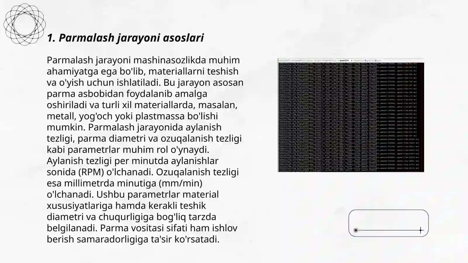 Parmalash, razvyortkalash, zenkerlash jarayonlari 3