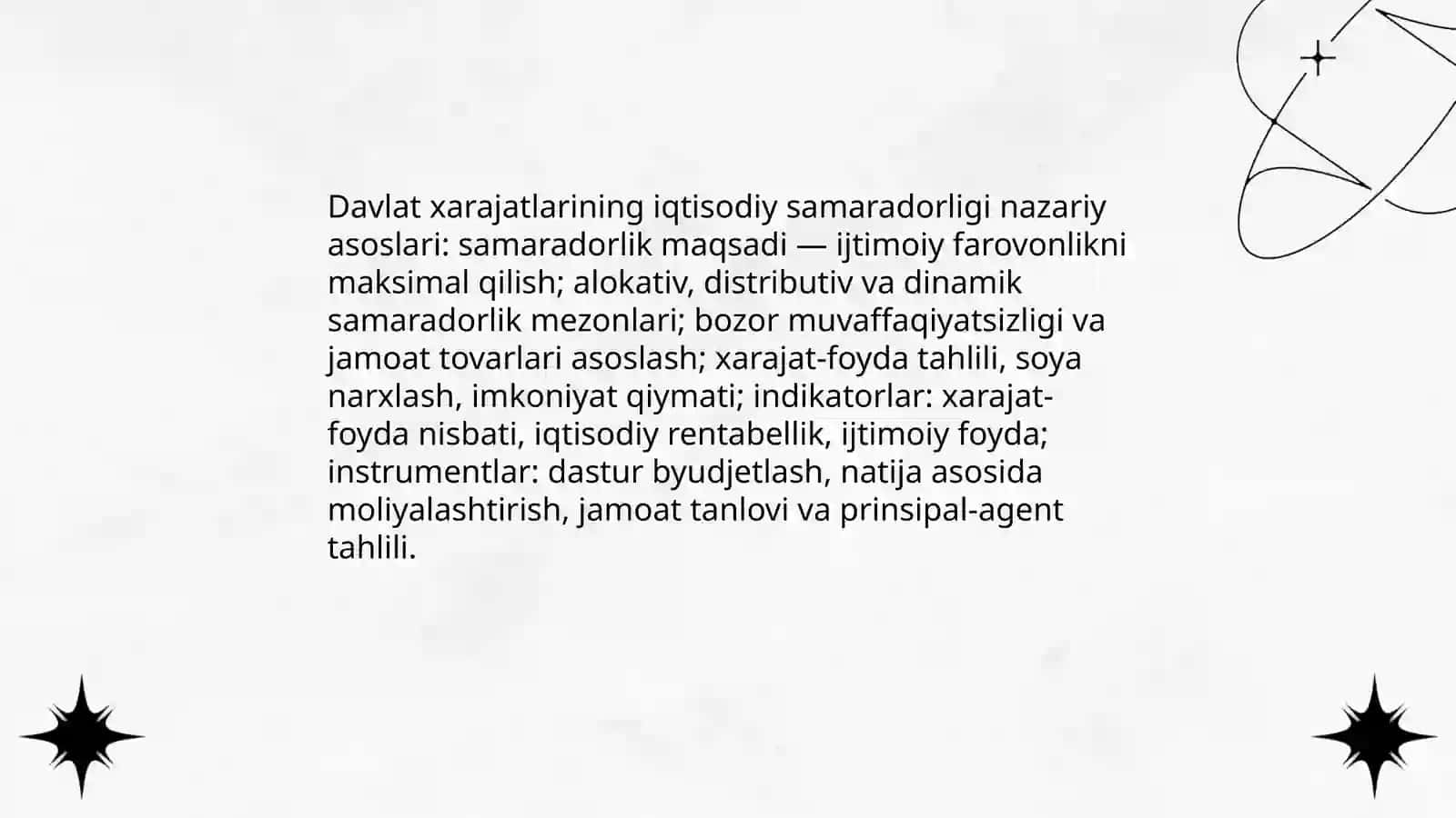 Davlat xarajatlarining iqtisodiy samaradorligi: Nazariy va empirik yondashuvlar 3