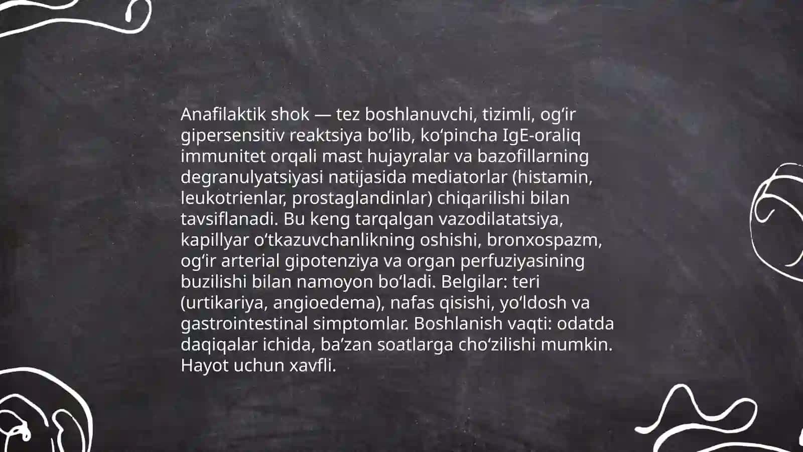 Anafilaktik shok va uni davolash 3