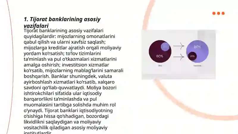 Tijorat banklari va ular faoliyatini rivojlantirishning asosiy yo'nalishlari 3
