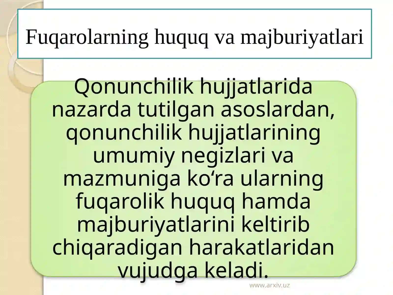Fuqarolarning ma’muriy-huquqiy holati 3