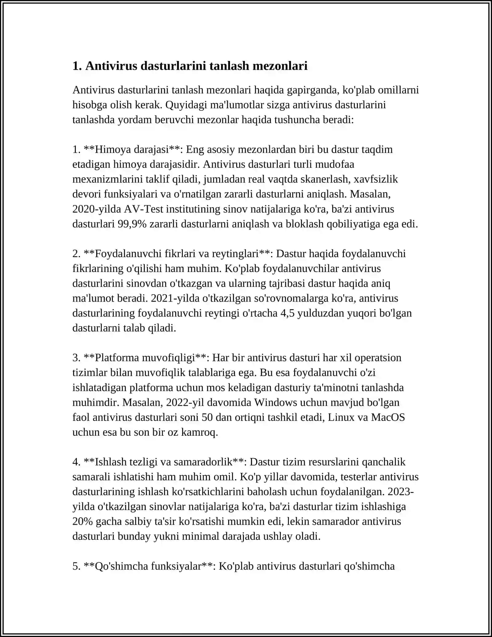ANTIVIRUS DASTURLARINI O'RNATISH VA SOZLASH 3