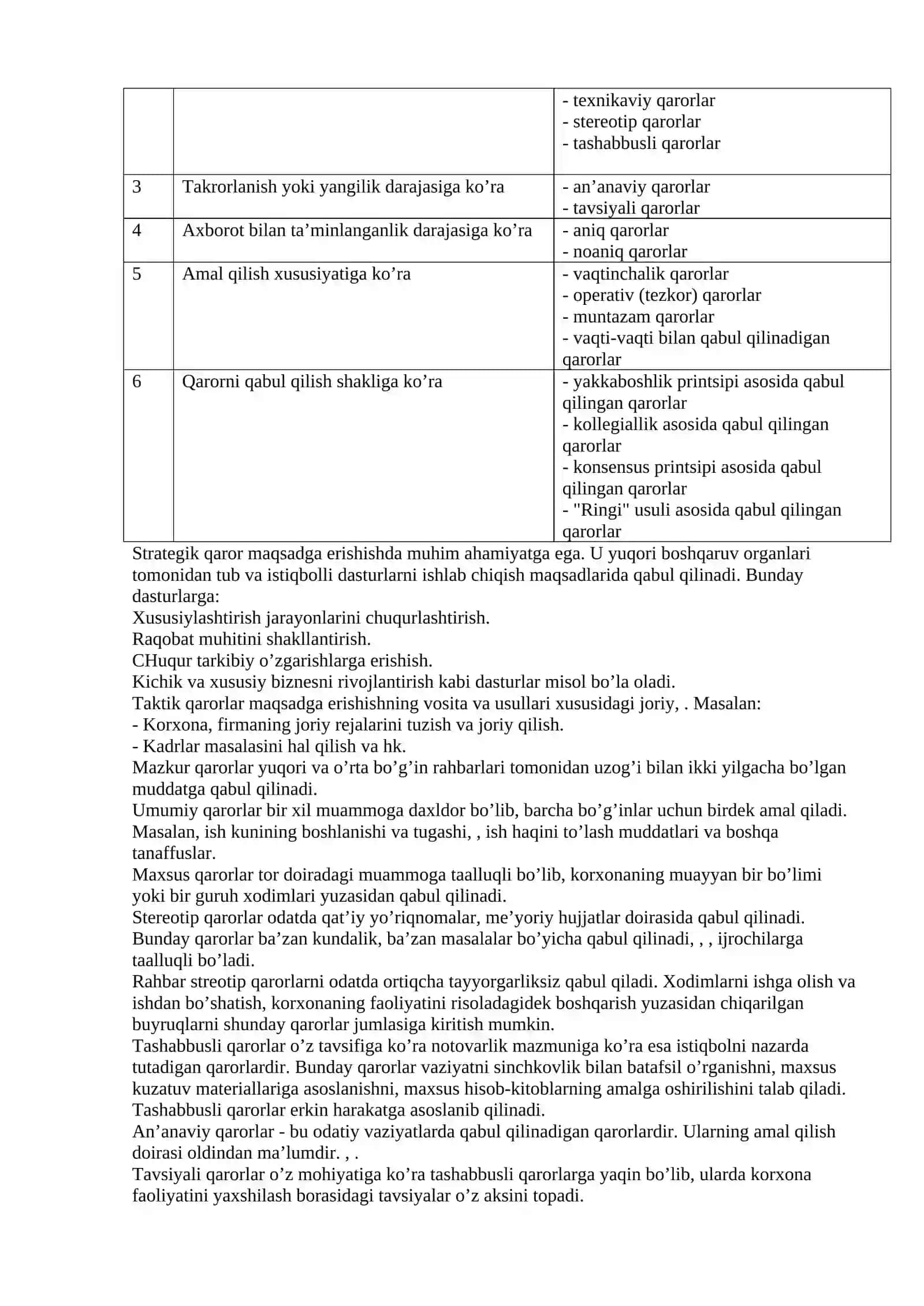 Boshqaruv Qarorlari va Ularni Qabul Qilish 3