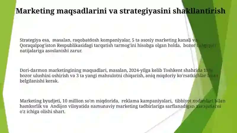 Farmasevtikada marketing jarayonini boshqarish 3