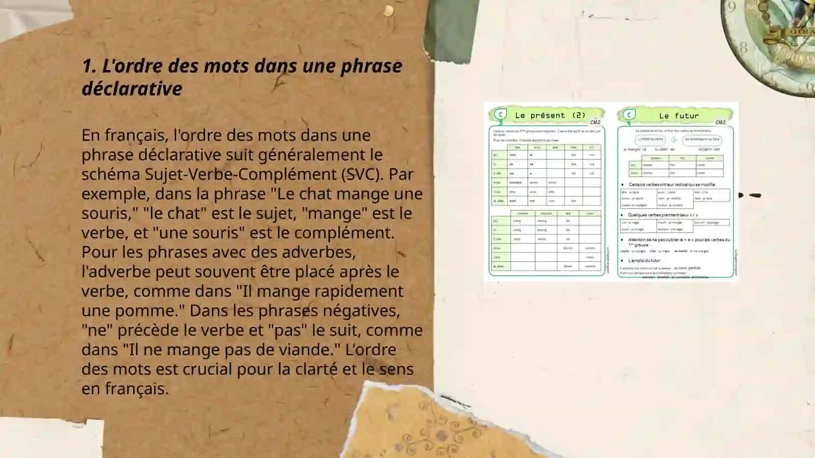 L'ordre des mots en français 3