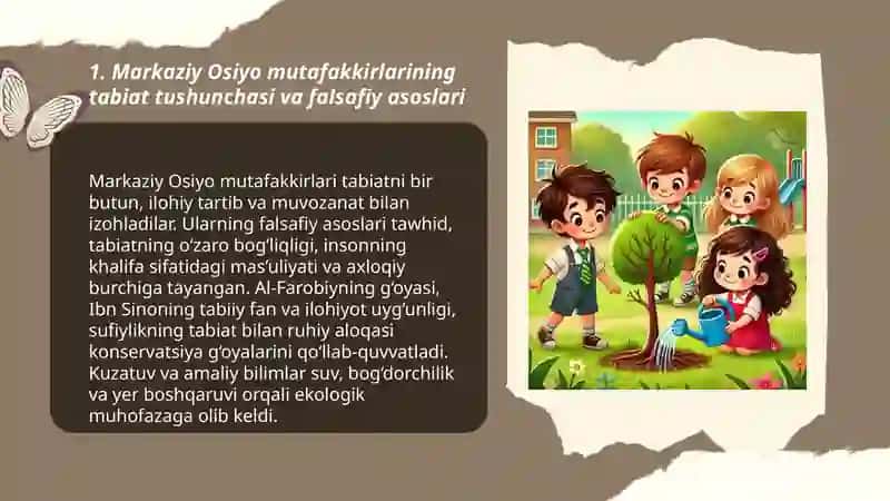 Markaziy Osiyo Mutafakkirlarining Tabiat va Uning Muhofazaligi Haqida Qarashlari Tarixi 3