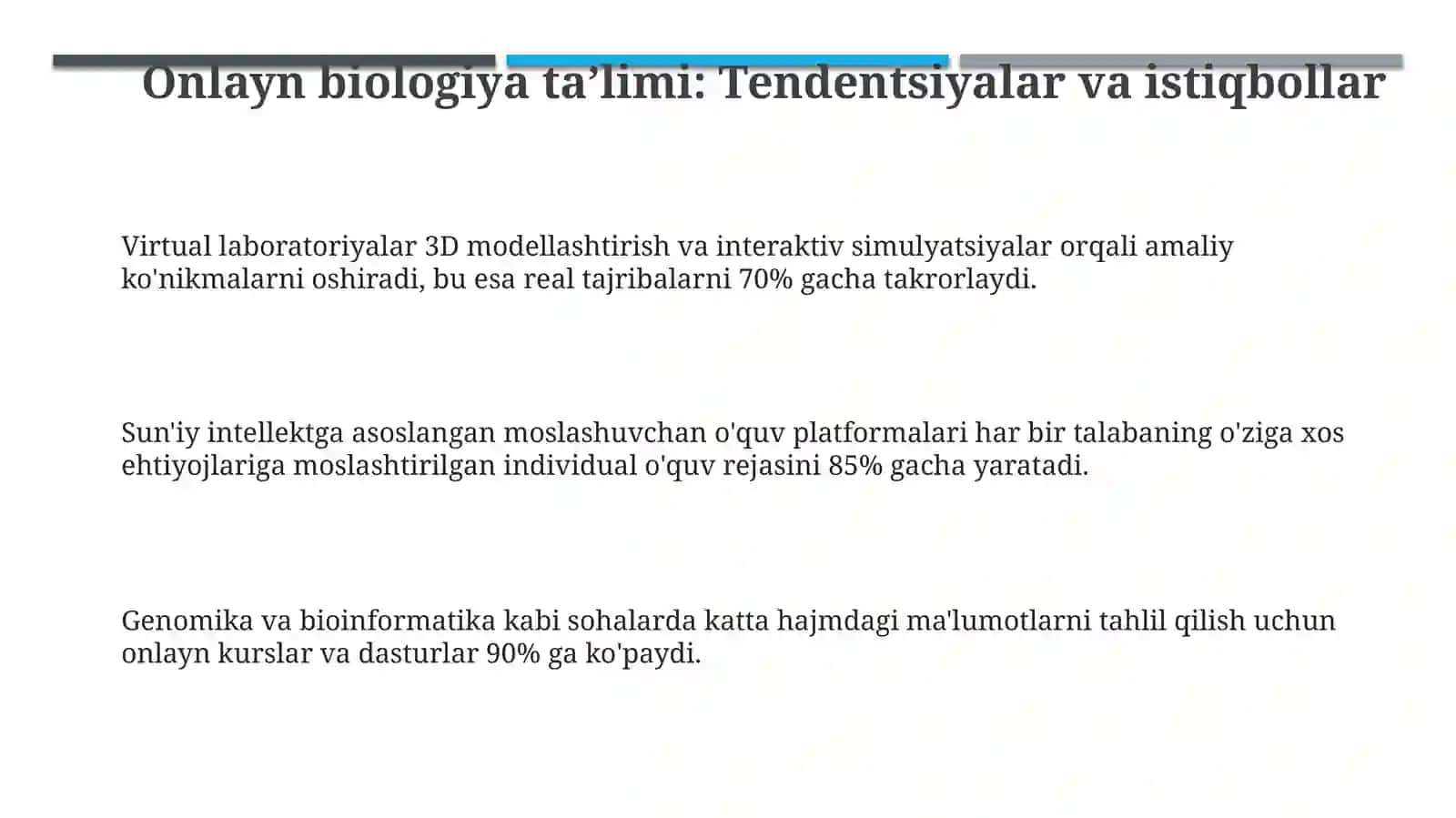 Biologiya ta'limida qo'llaniladigan ilg'or usullar: Xorijiy tajriba 3