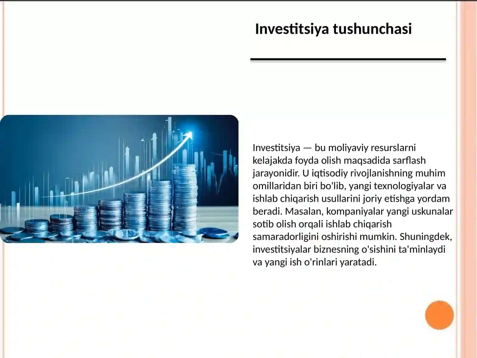Investetsiya tushunchasi va ahamiyati 3