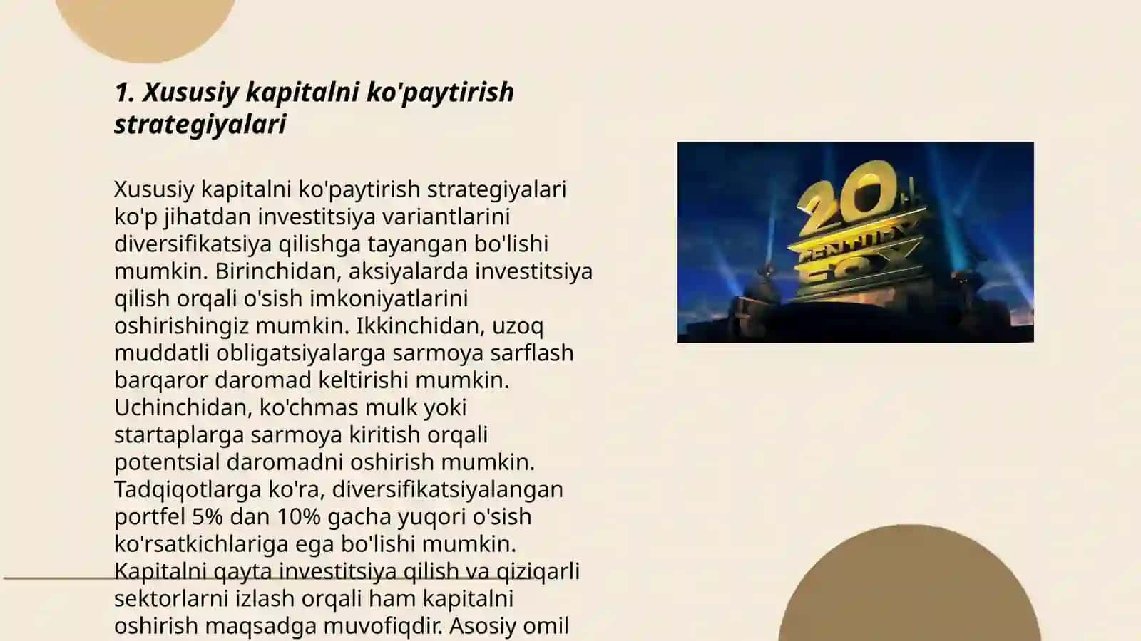 Xususiy kapitalni ko‘paytirish bo‘yicha mavjud imkoniyatlami aniqlash 3