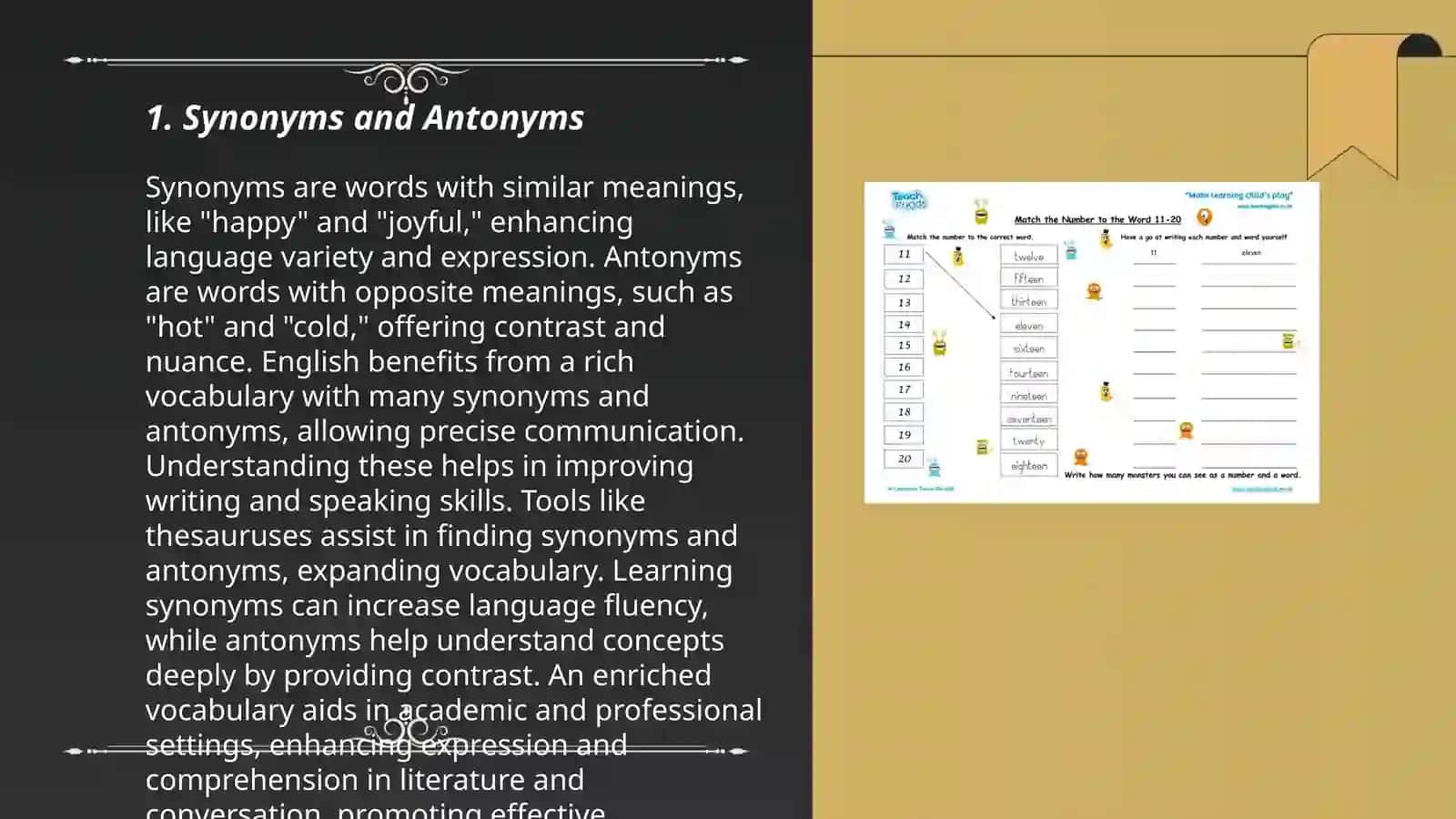 Vocabulary and word building means in OE 3