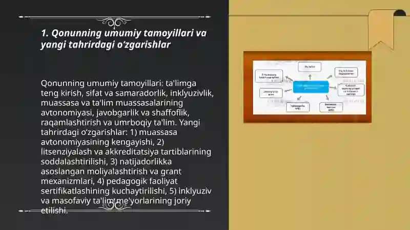 Ta'lim to‘g’risidagi qonunning yangi tahriri va uning mohiyati 3