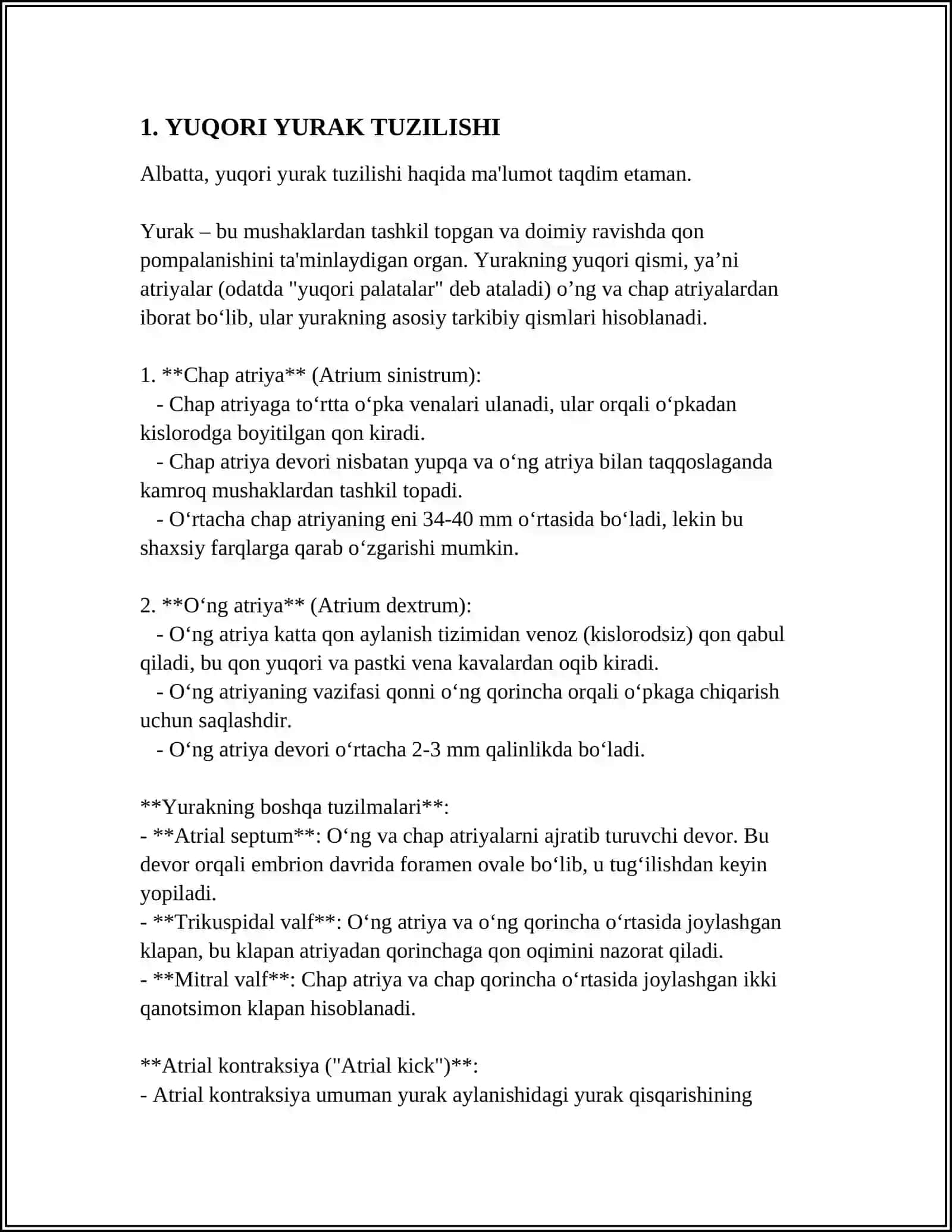 YURAK TUZILISHI OʻTKAZISHI SISTEMASI 3