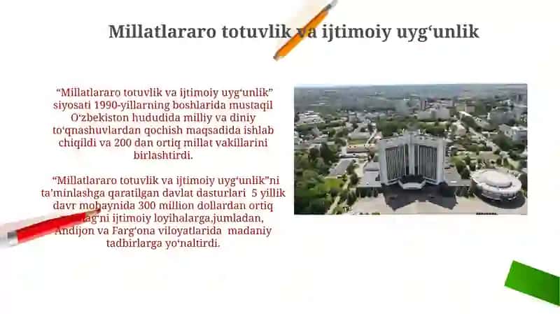 Millatlararo totuvlik va ijtimoiy uygʻunlik 3