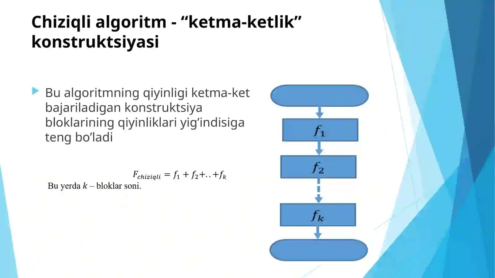Chiziqlialgoritmlar, Sikllar, Integrallar, Matrisalar 3