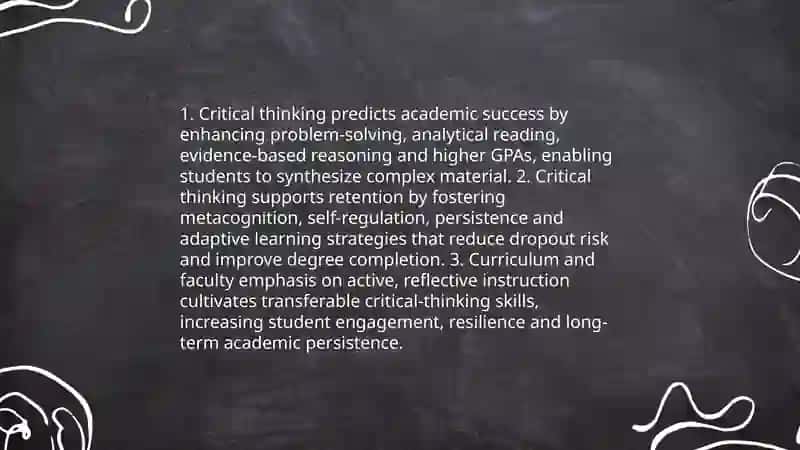 The importance of critical thinking skills in higher education. 3