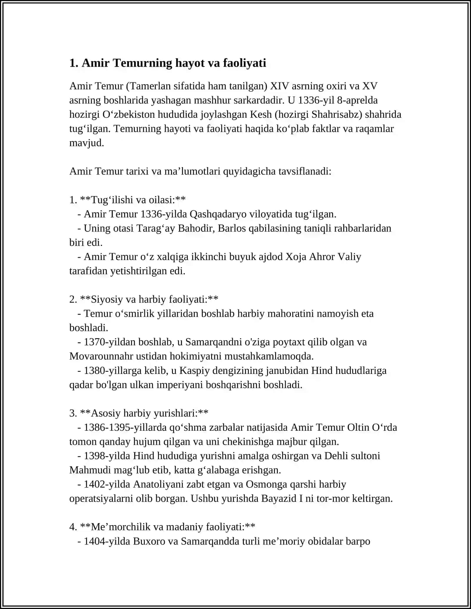 AMIR TEMUR BUYUK DAVLAT ARBOBI 3