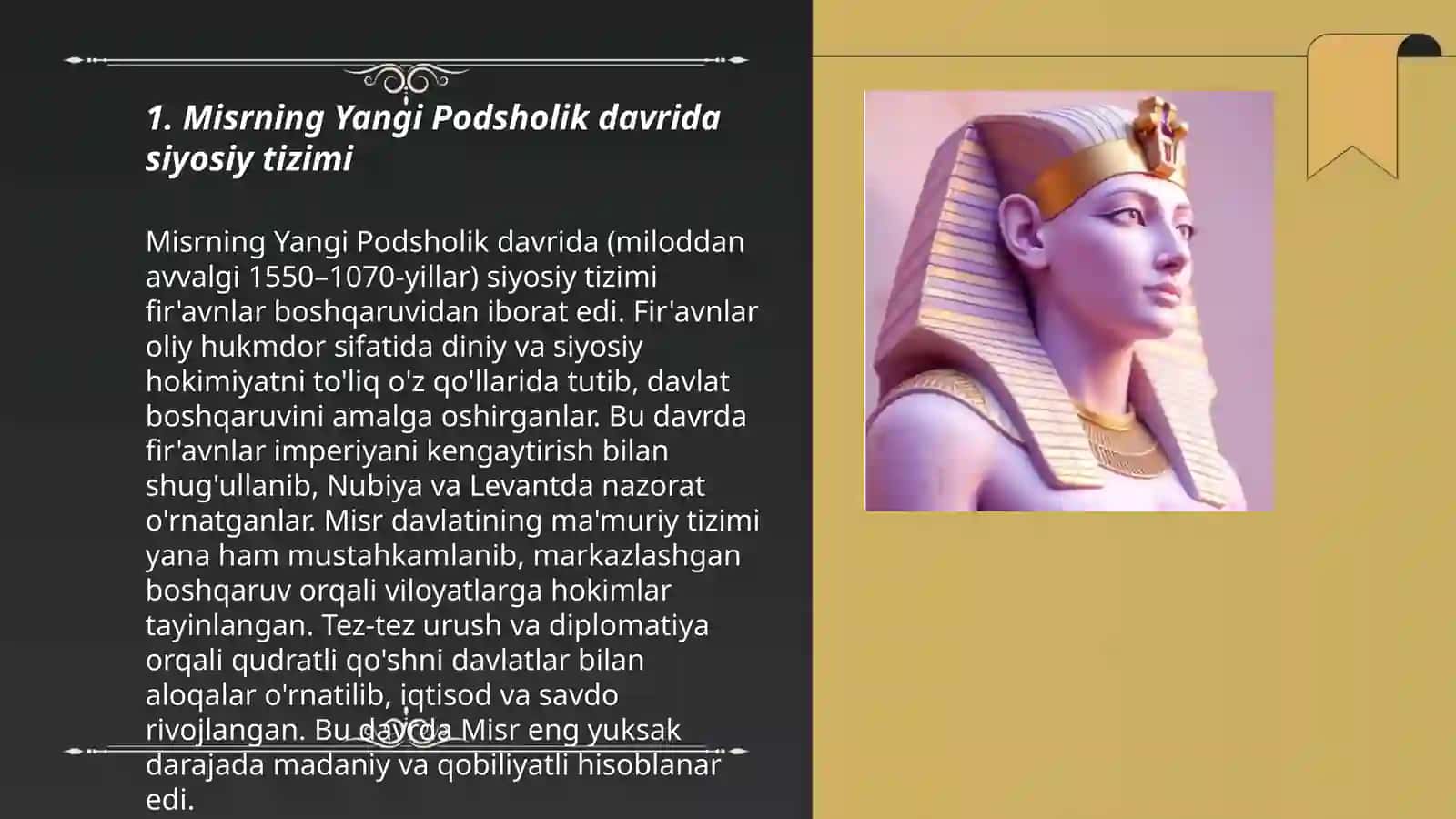Misrning Yangi Podsholik davrida siyosiy tizimi 3