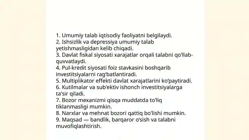 John Maynerd Keynesning iqtisodiy taʼlimoti va mohiyati 3