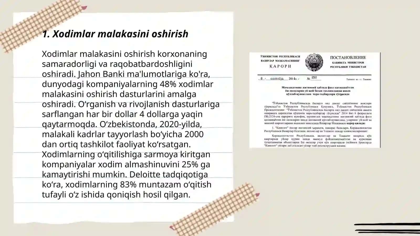 Xodimlar malakasini oshirish 3
