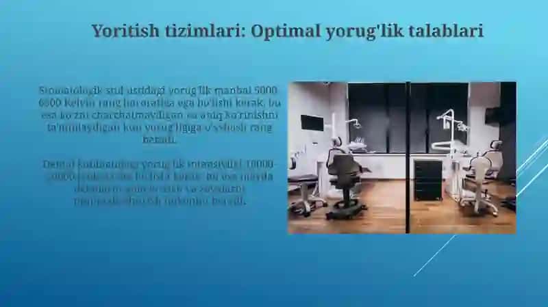 Zamonaviystomatologikhonanijihozlanishi.Talablar 3