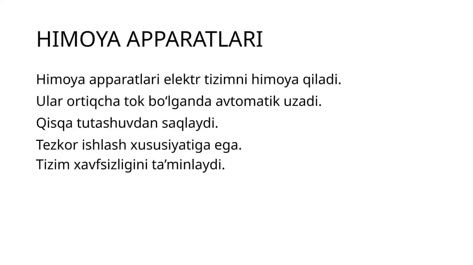 Himoya apparatlarining tavsifini hisobga olib sim va kabellar kesim yuzasini tanlash 3