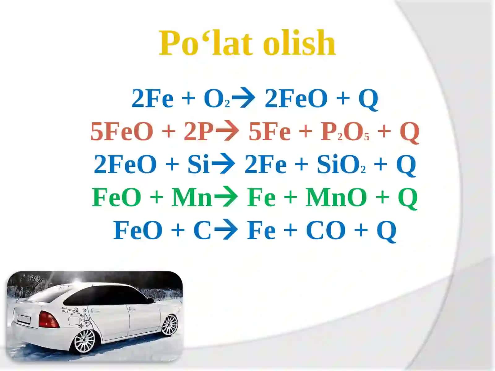 Po‘lat ishlab chiqarish. 3