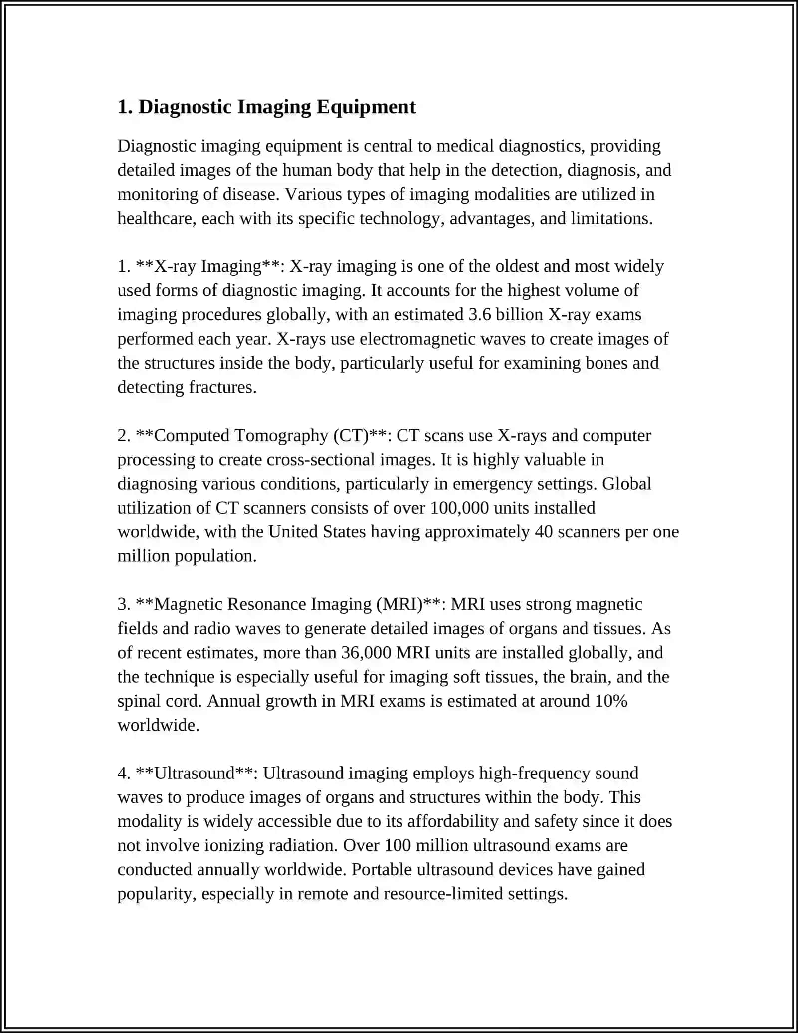 Diagnostic Imaging Equipment 3