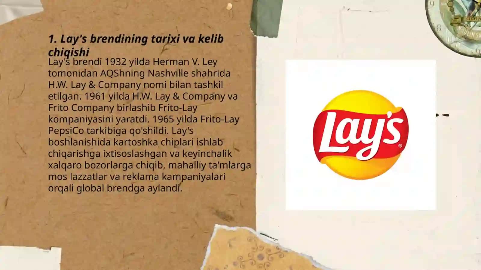 Lay's brendi tarixi va kelib chiqishi 3