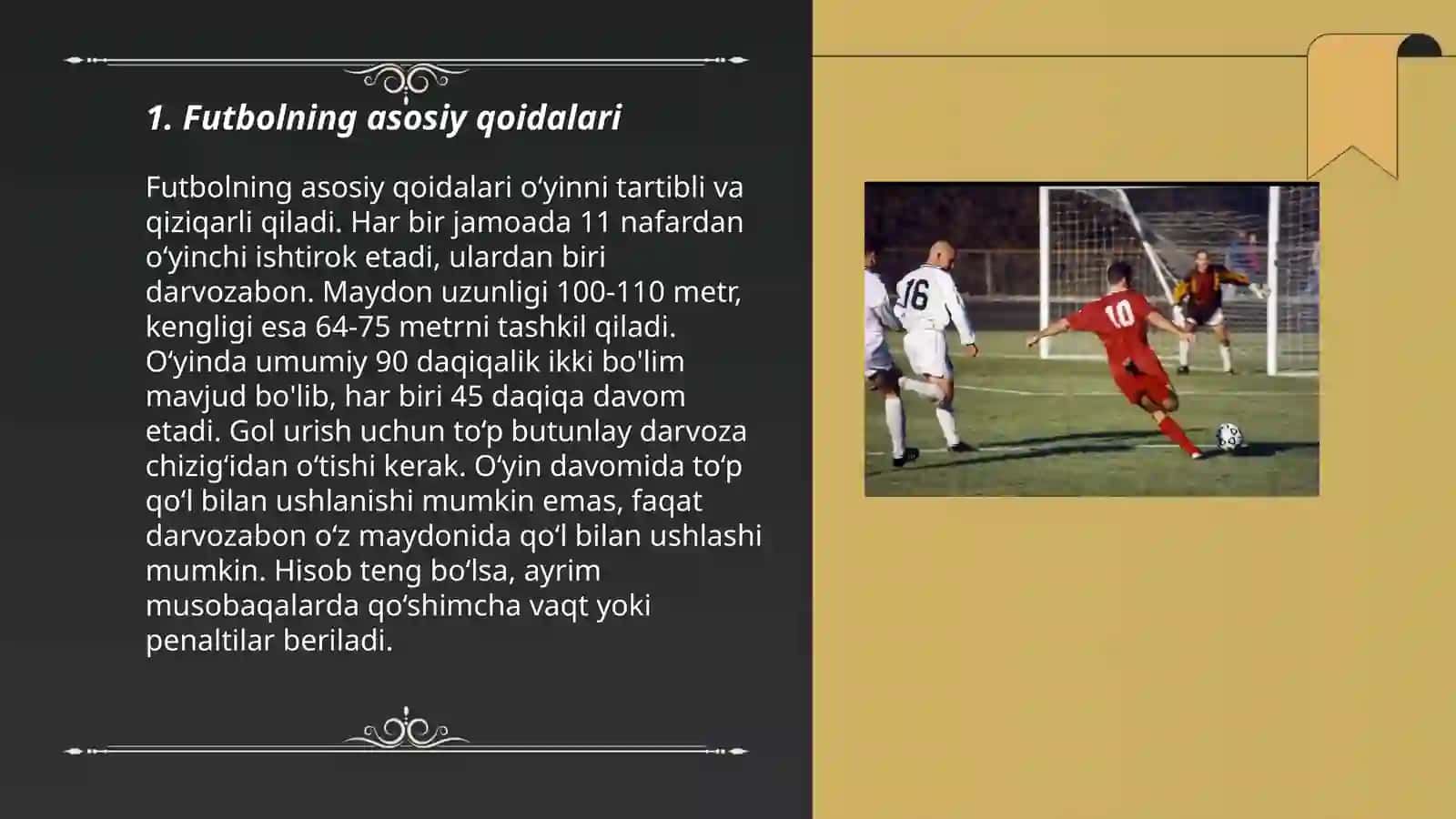 Futbol va uni o'qitish metodikasi 3