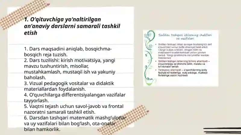 Matematika oʻqitishni tashkil qilish shakllari 3