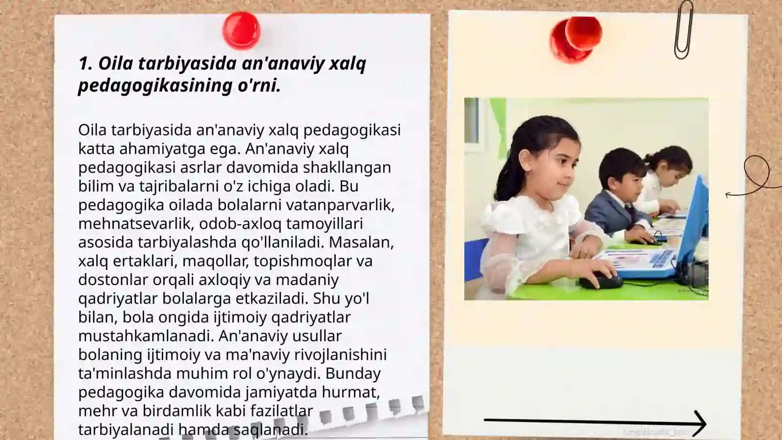 Daminova Go'zalning Xalq pedagogikasi fanidan tayyorlagan taqdimoti 3