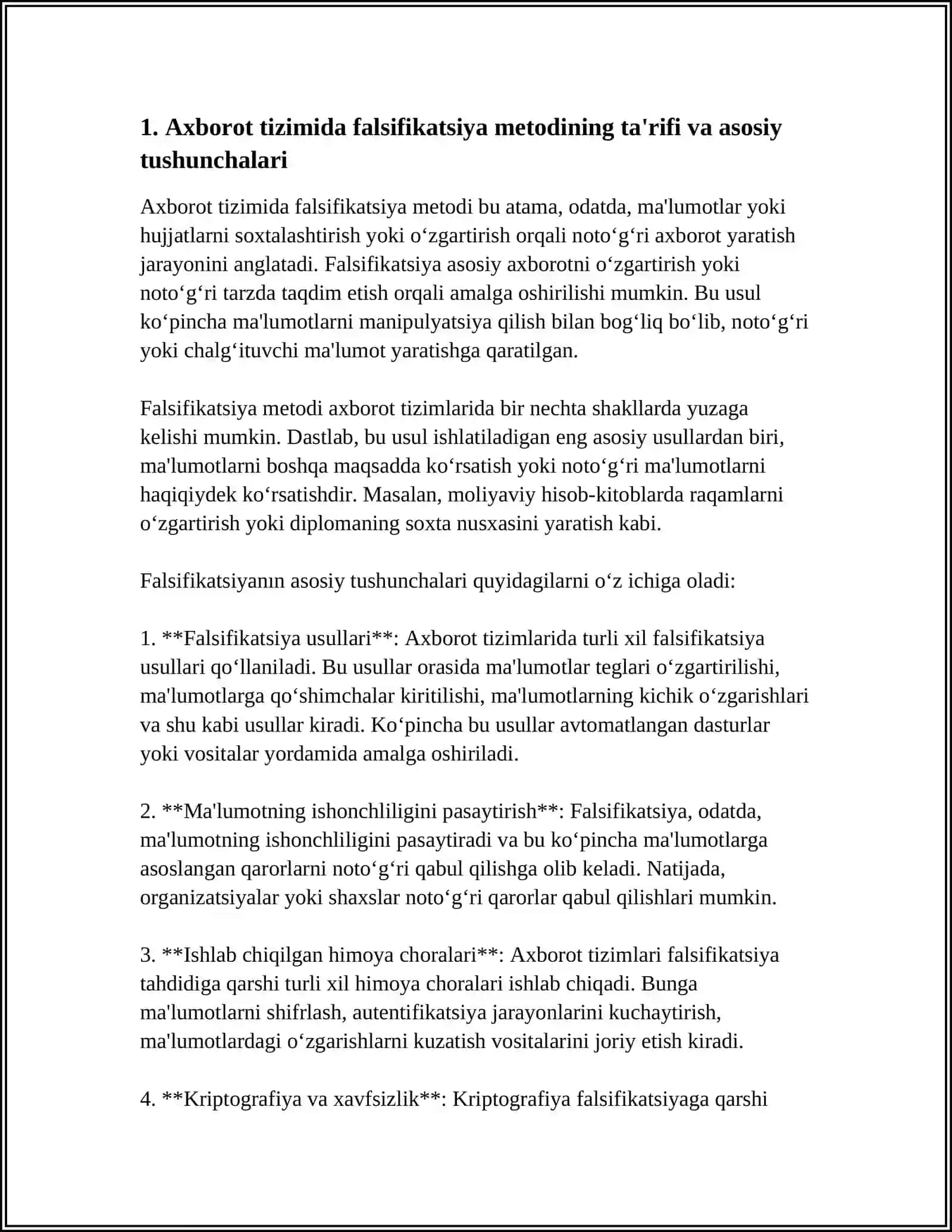 AXBOROT TIZIMIDA FALISIFKATSIYA METODI (FEYK) 3
