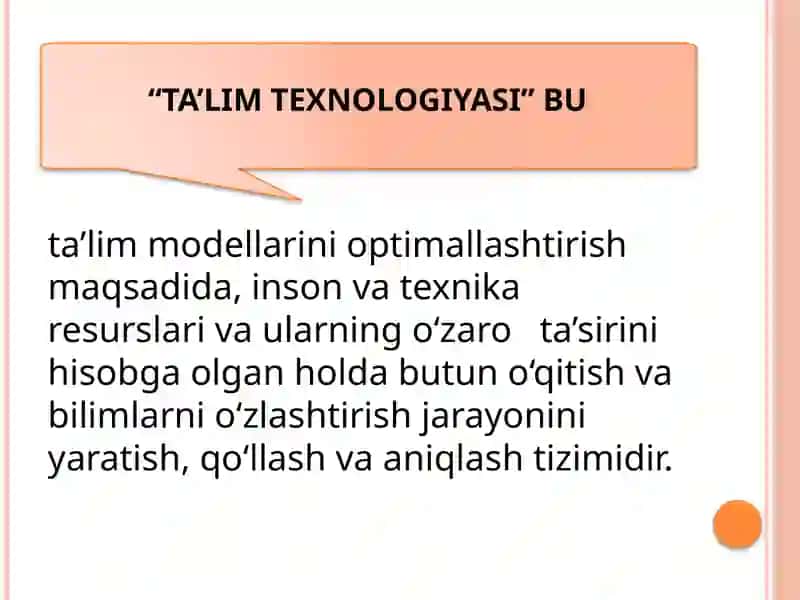 Ta'lim Texnologiyasi 3