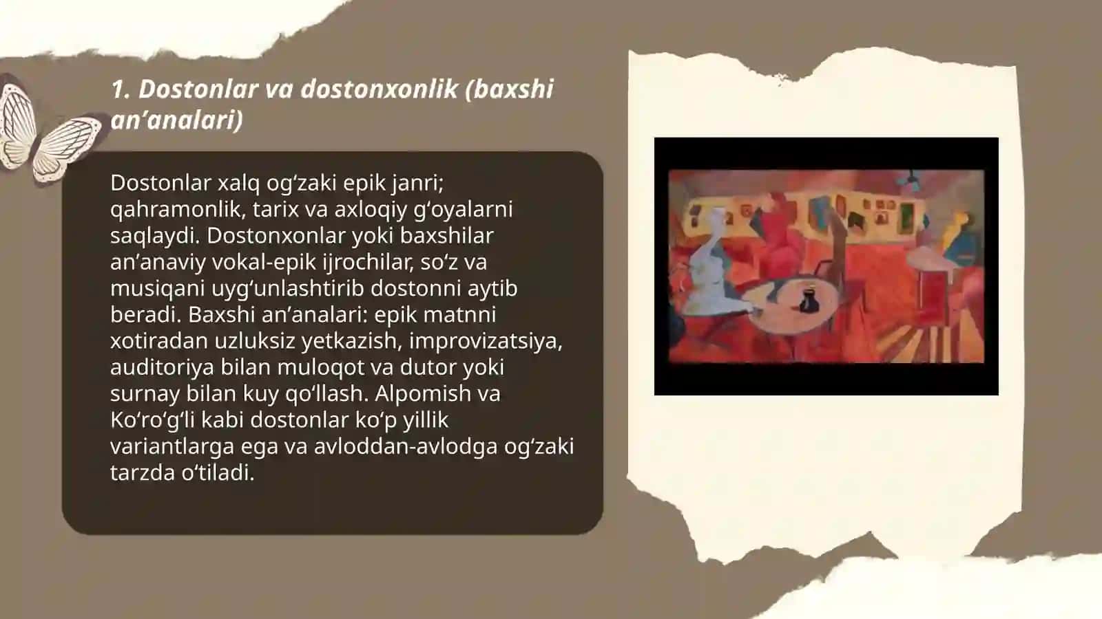 Dostonlar va dostonxonlik (baxshi anʼanalari) 3